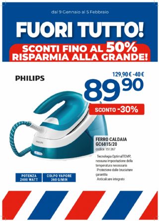 FERRO A CALDAIA PHILIPS CG6815/20
